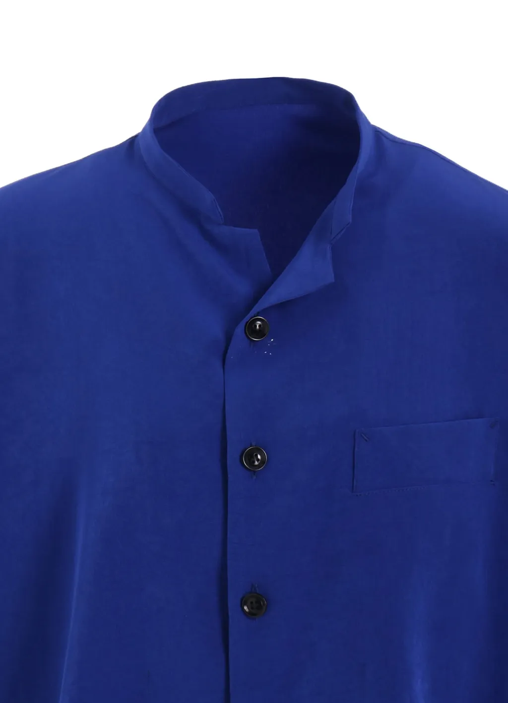 Crepe De Chine Half Sleeve Box Shirt