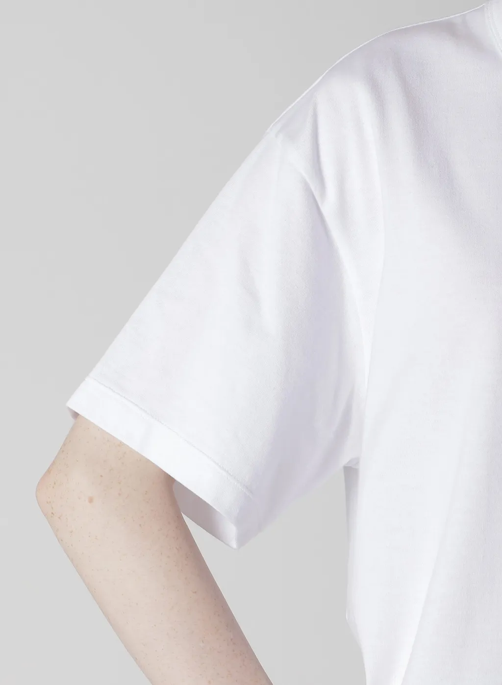 Animal Flocked Print Round Neck Short Sleeve T