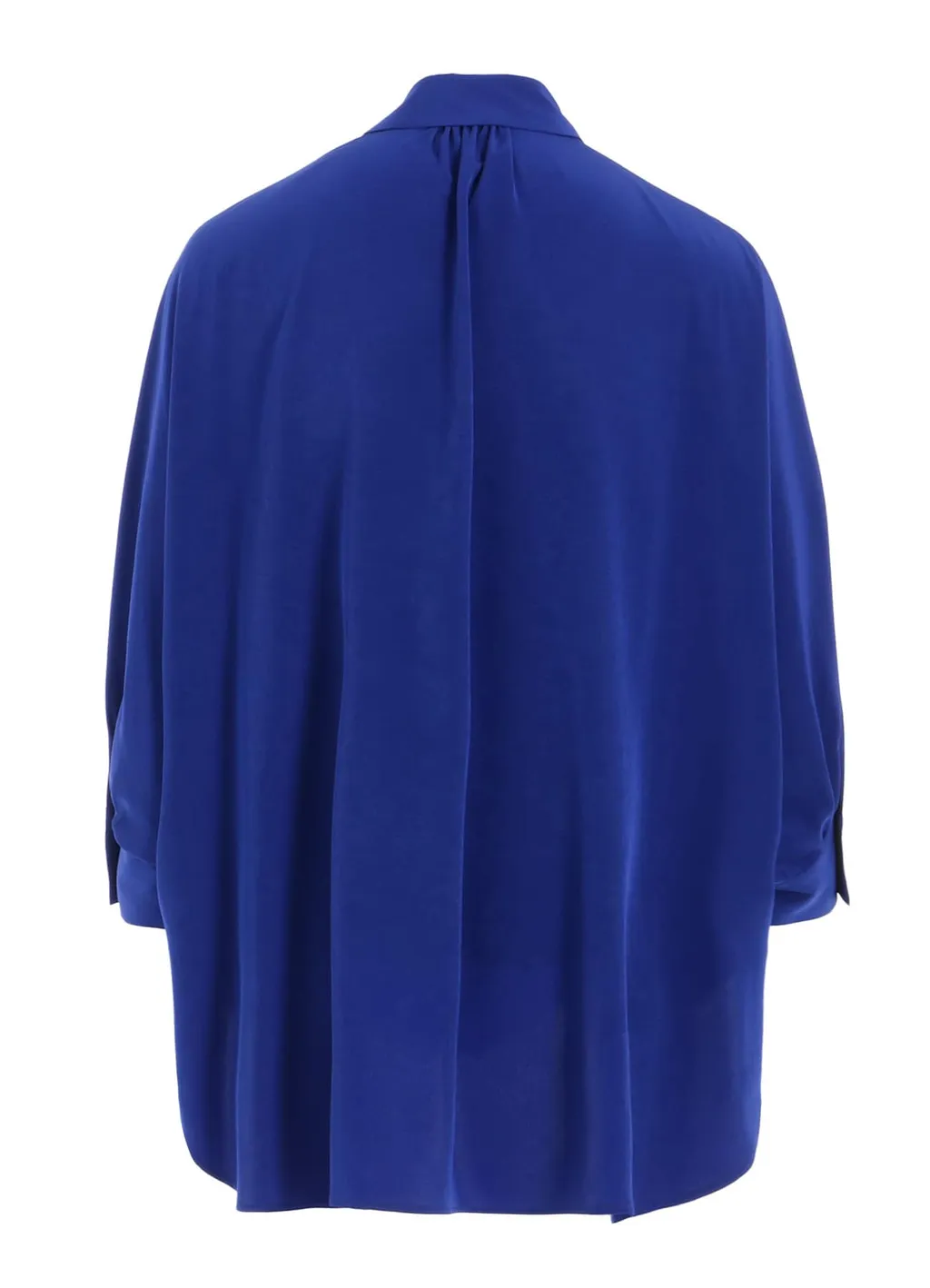 Crepe De Chine Half Sleeve Cape Blouse