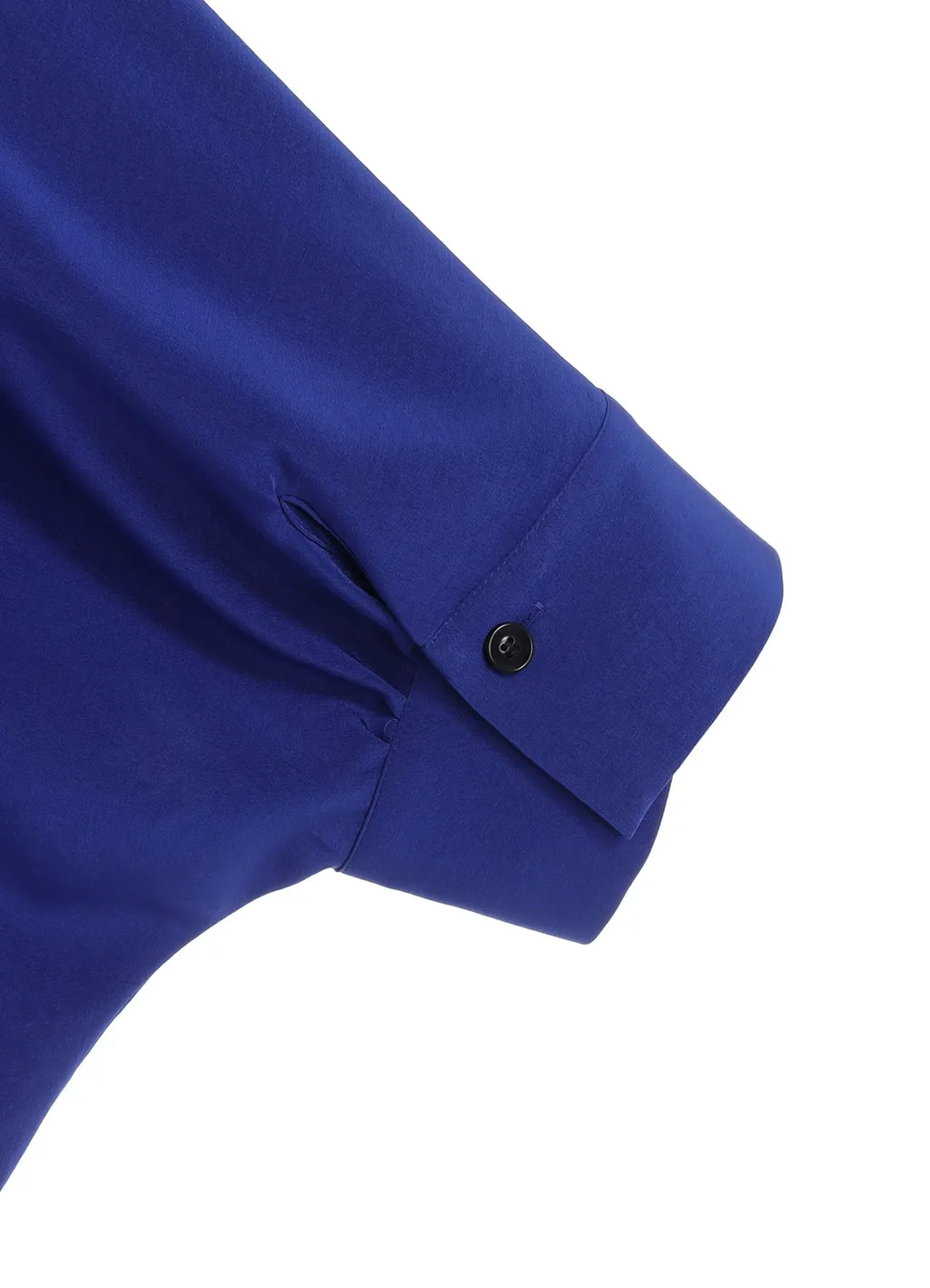 Crepe De Chine Half Sleeve Cape Blouse