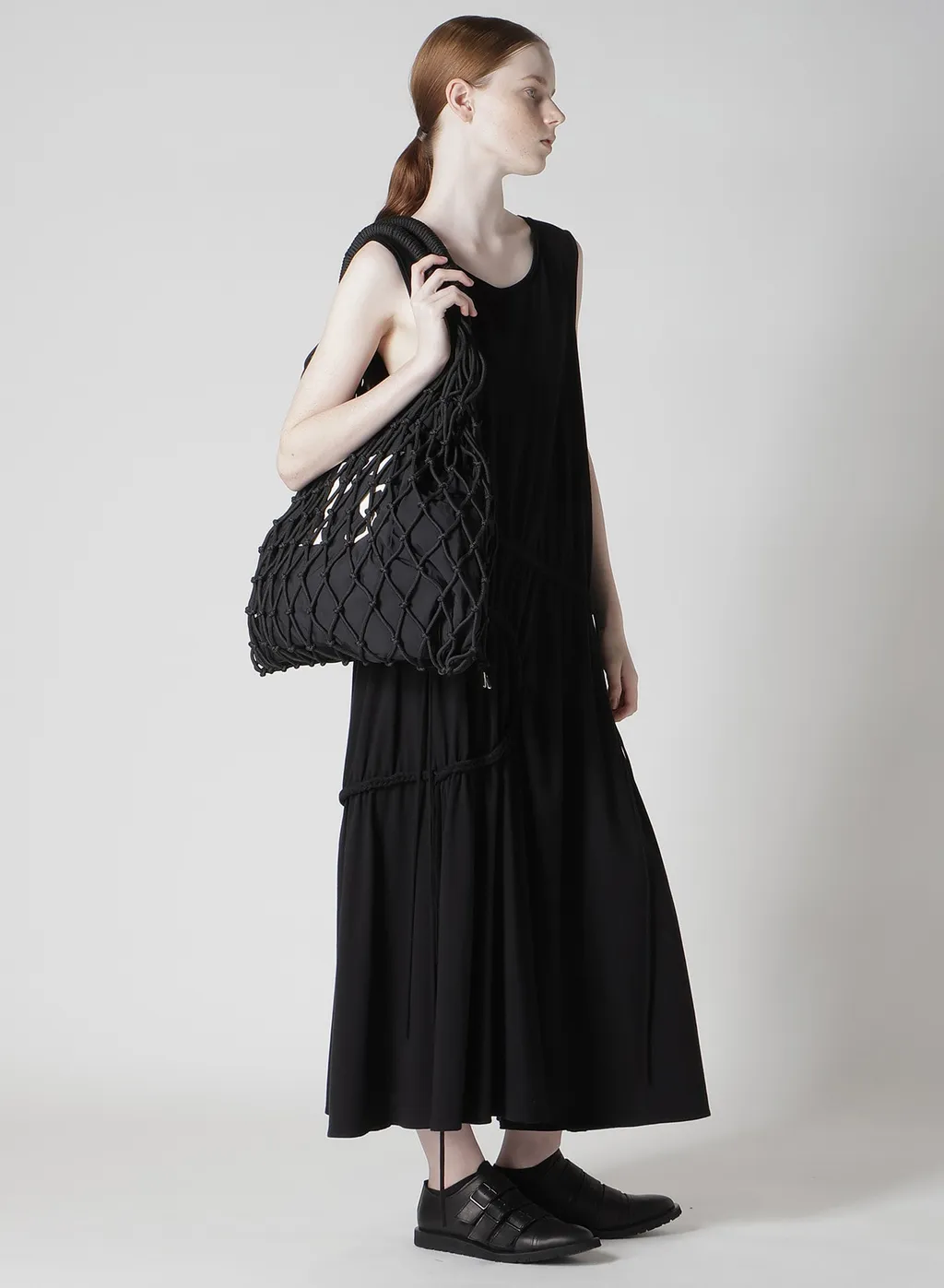 Polyester Cord Logo Knit Bag