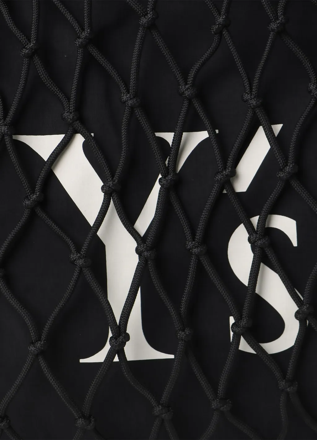 Polyester Cord Logo Knit Bag