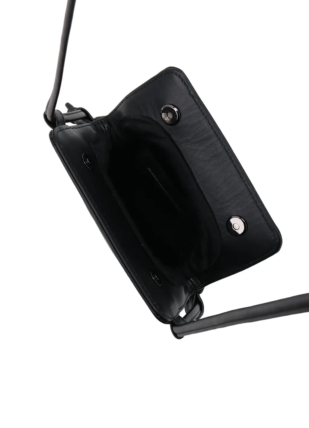 Smooth Leather Combination Clasp Bag