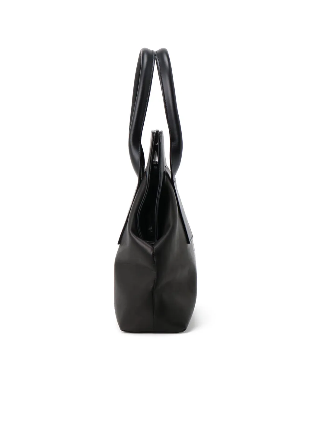 Smooth Leather Combination Clasp Bag