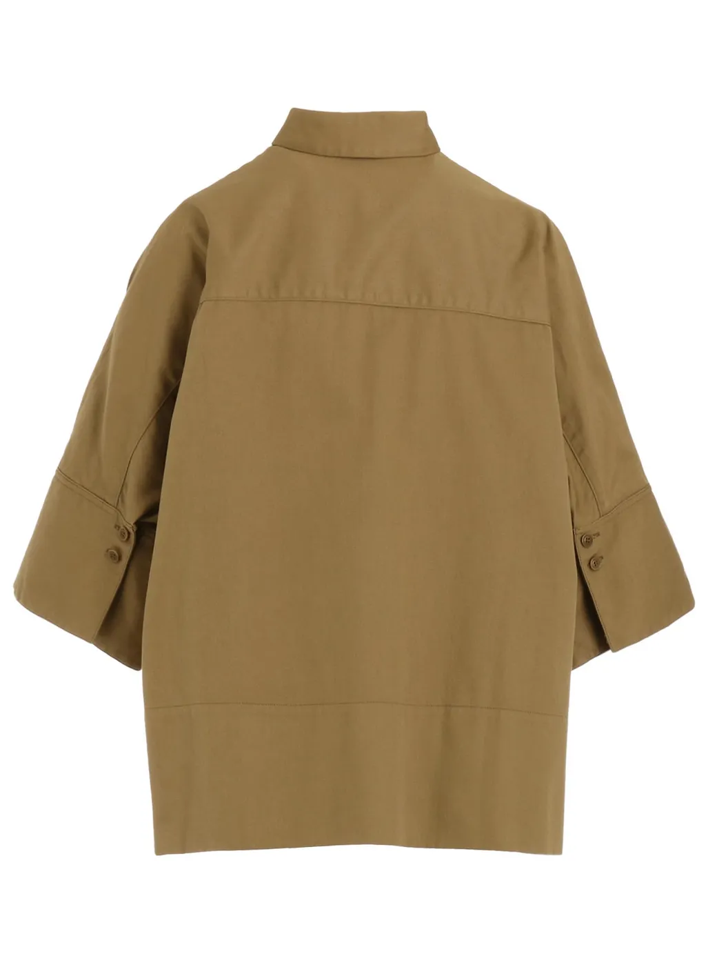 [Y's Born Product] Cotton Twill Wide Cuffs Shirt