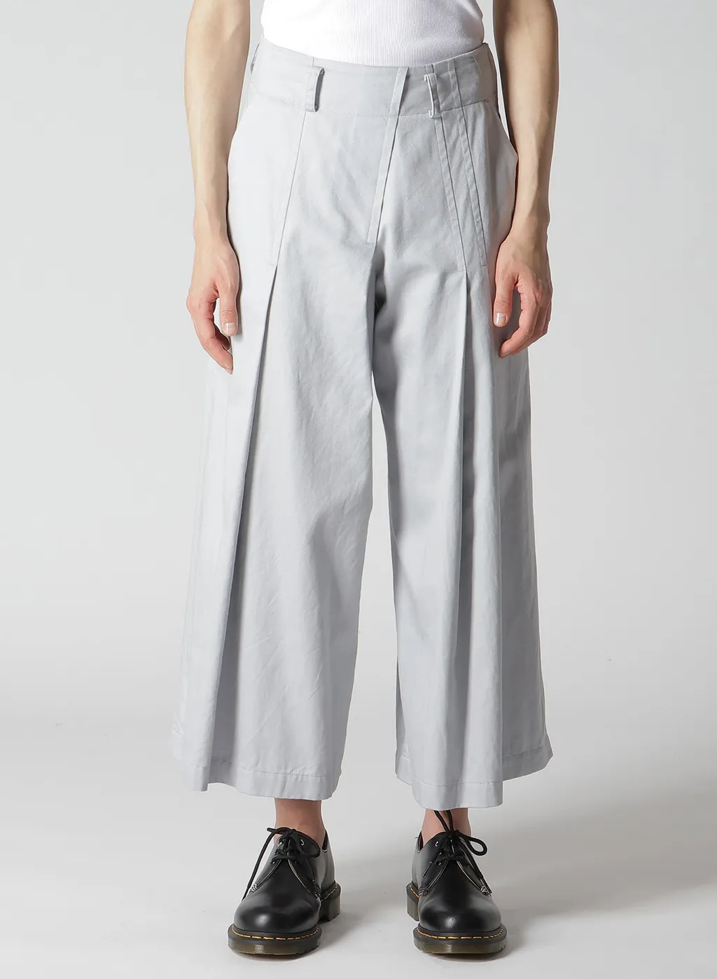 [Y's Born Product] Cotton Twill Random Tuck Pants