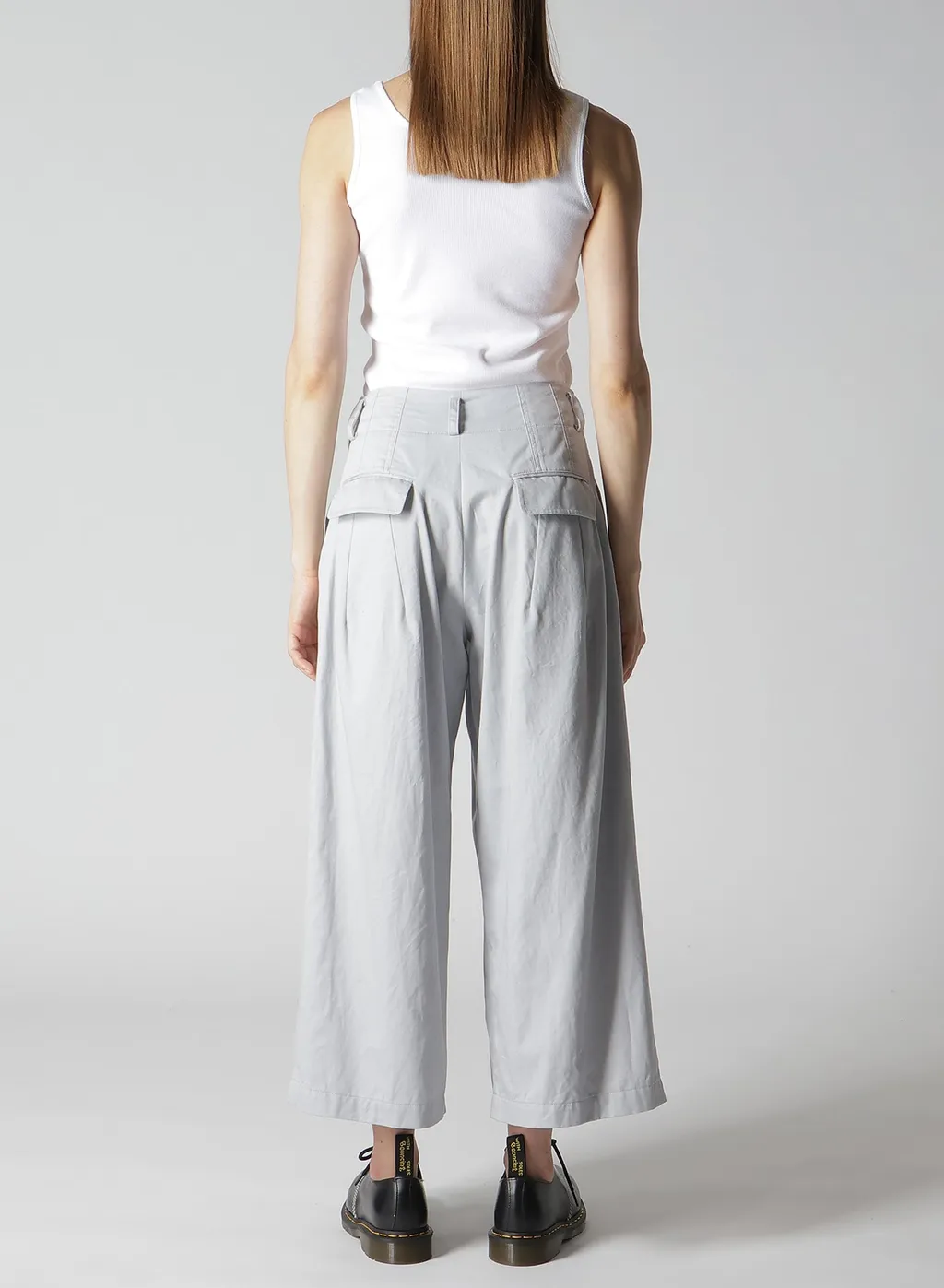 [Y's Born Product] Cotton Twill Random Tuck Pants