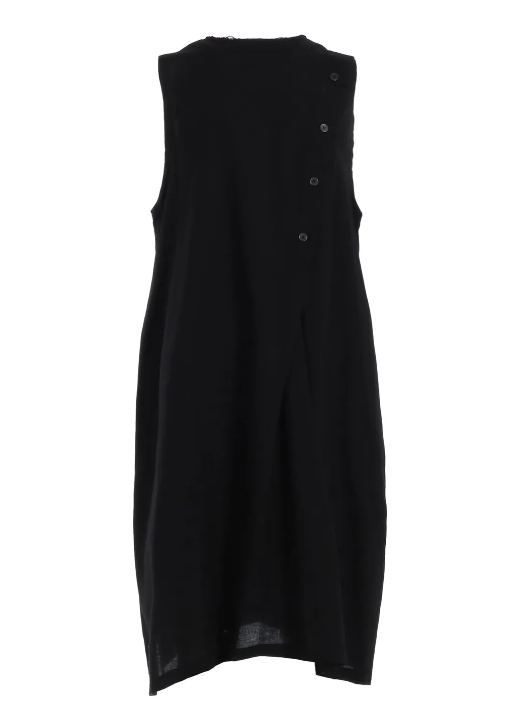 [Y's Born Product] Thin Cotton Twill Asymmeteric Button Dress