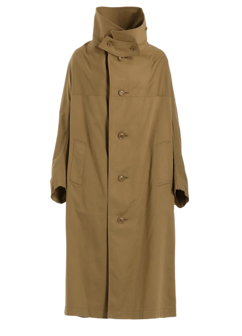 [Y's Born Product] Cotton Twill Long Cape Coat