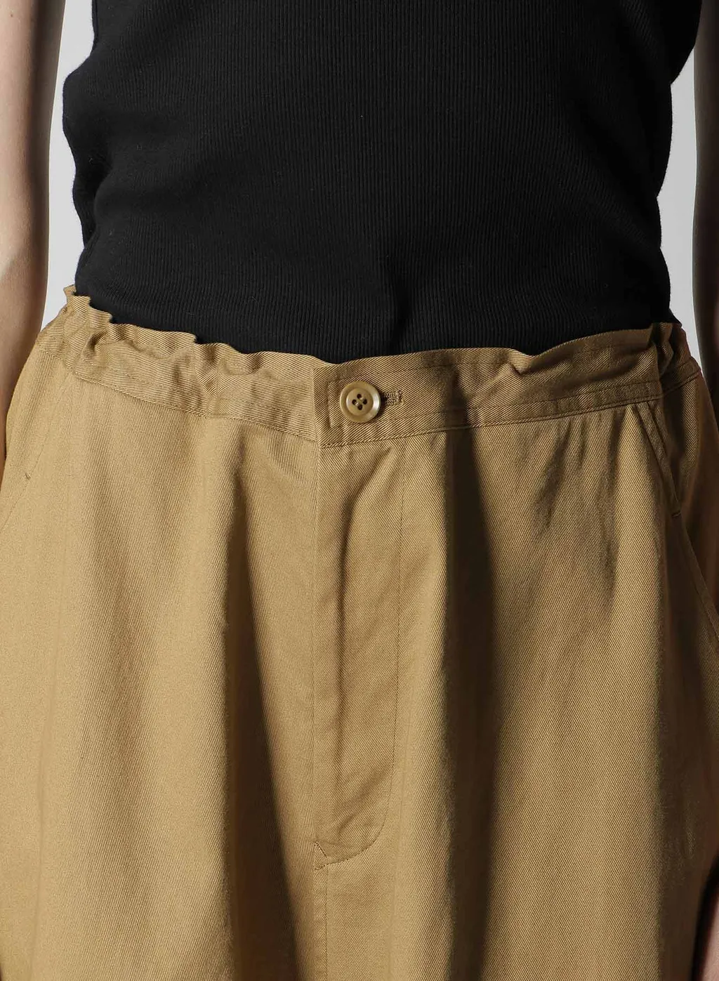 [Y's Born Product] Cotton Twill Sarouel With Cloth