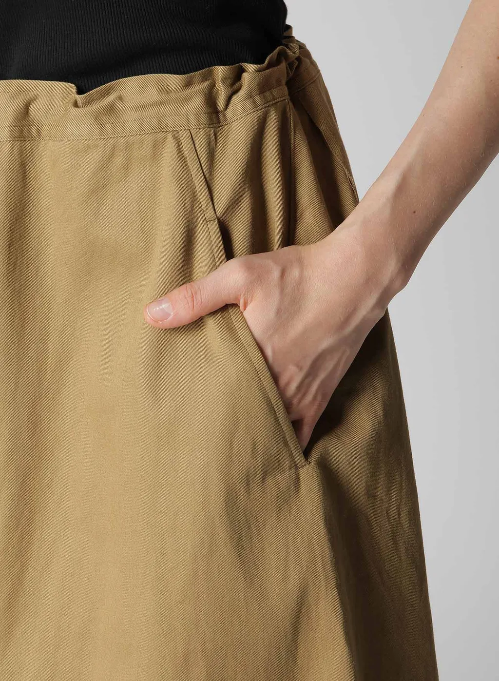 [Y's Born Product] Cotton Twill Sarouel With Cloth