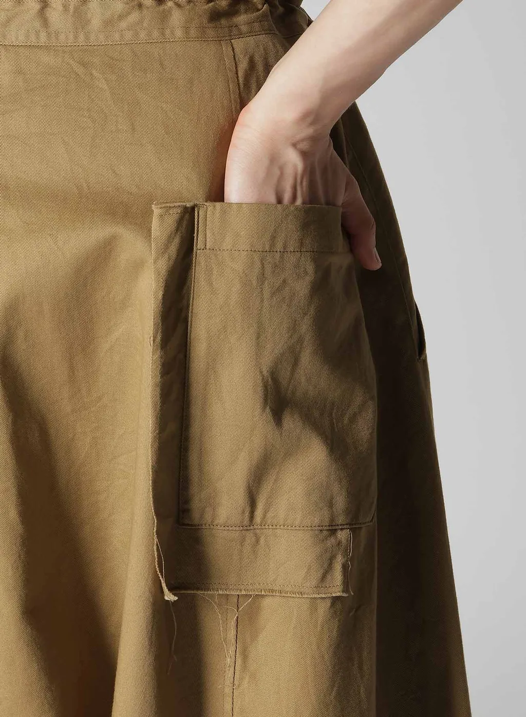 [Y's Born Product] Cotton Twill Sarouel With Cloth