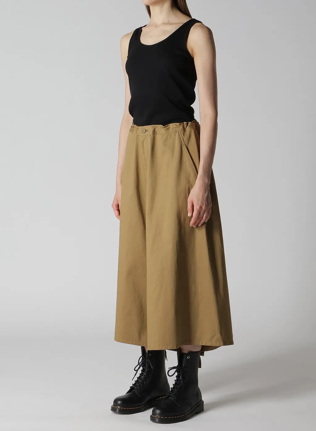 [Y's Born Product] Cotton Twill Sarouel With Cloth