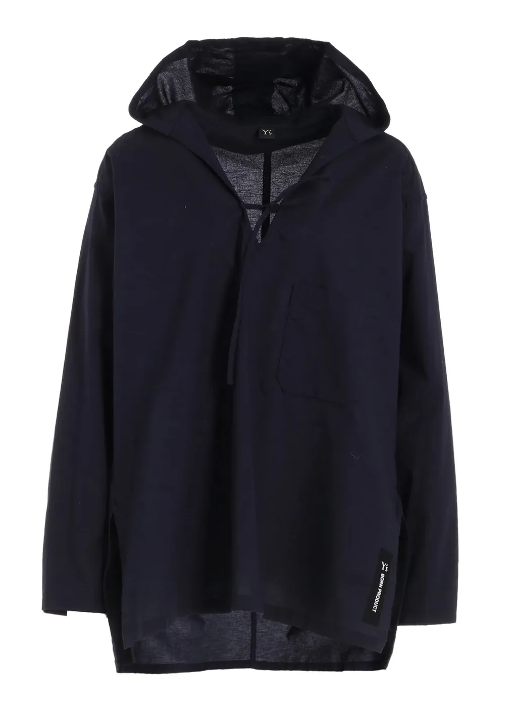 [Y's Born Product] Thin Cotton Twill Hoodie Pull Over