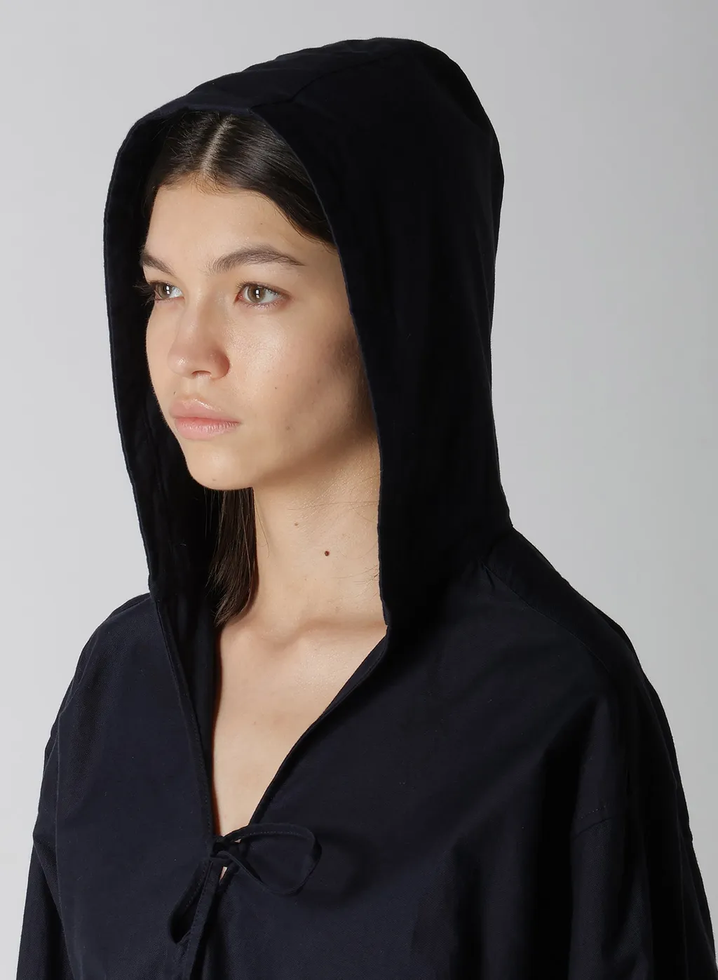 [Y's Born Product] Thin Cotton Twill Hoodie Pull Over