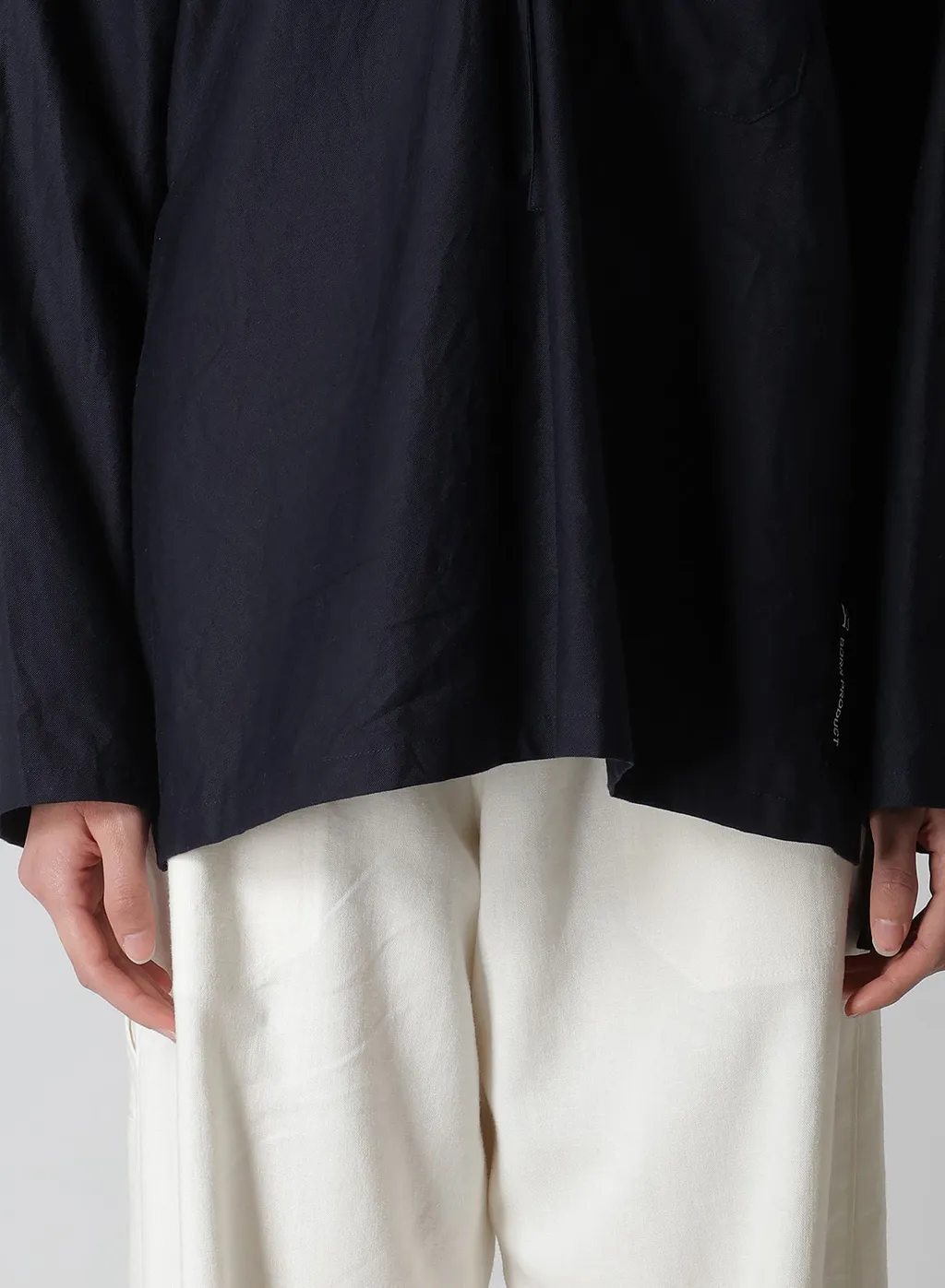 [Y's Born Product] Thin Cotton Twill Hoodie Pull Over