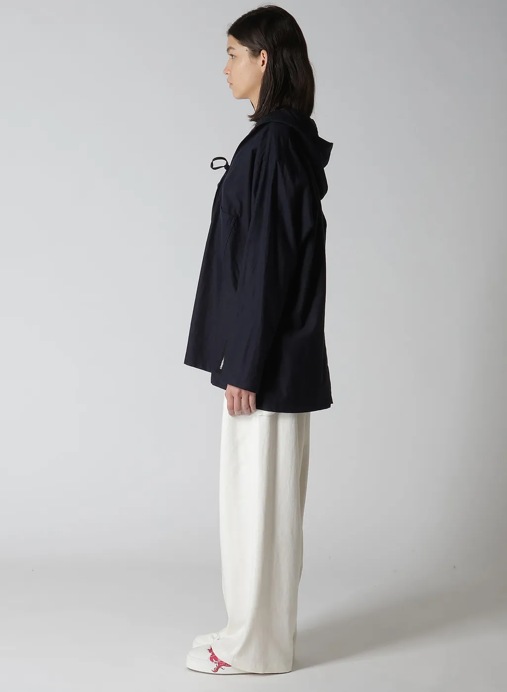 [Y's Born Product] Thin Cotton Twill Hoodie Pull Over
