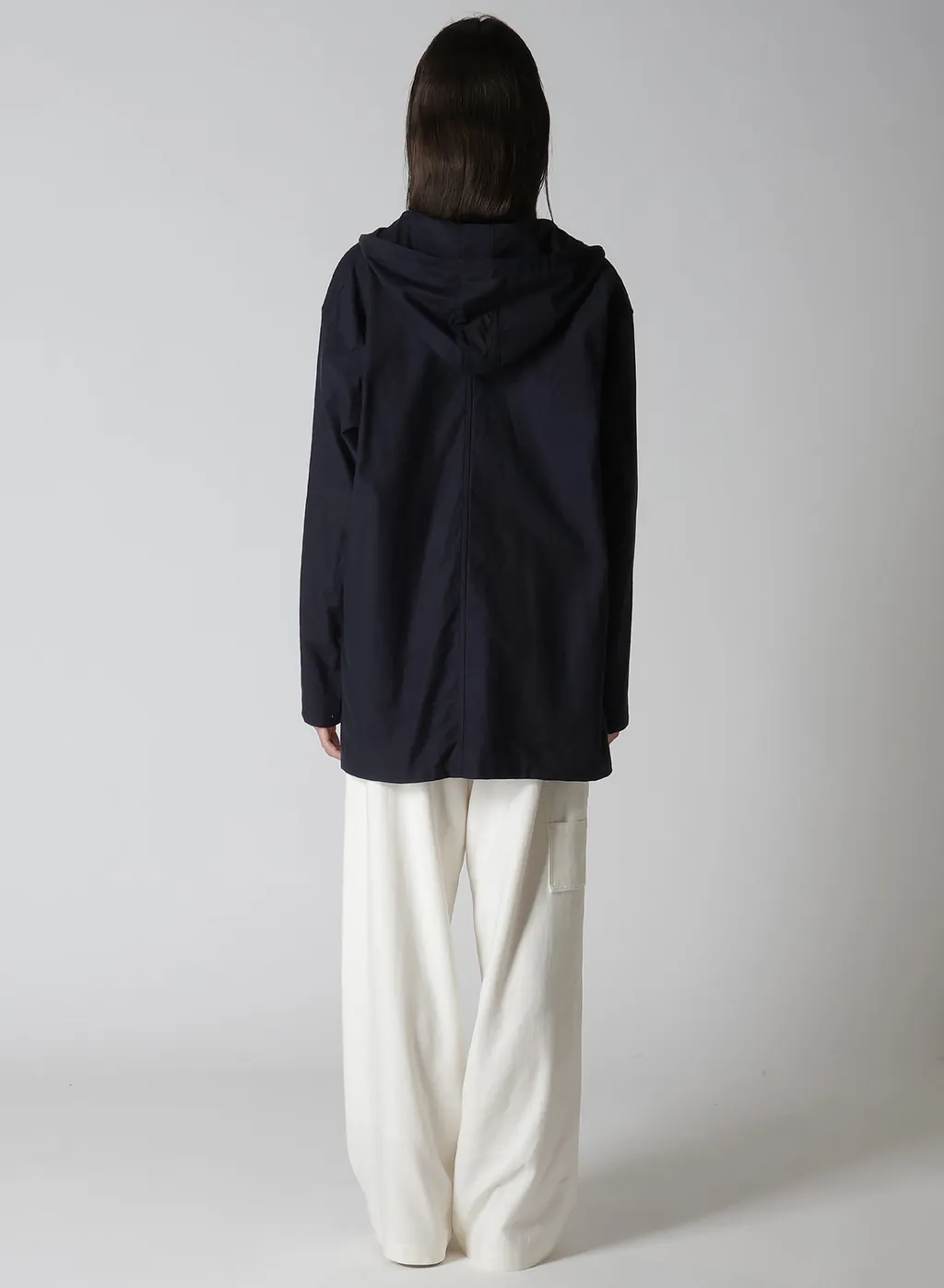 [Y's Born Product] Thin Cotton Twill Hoodie Pull Over