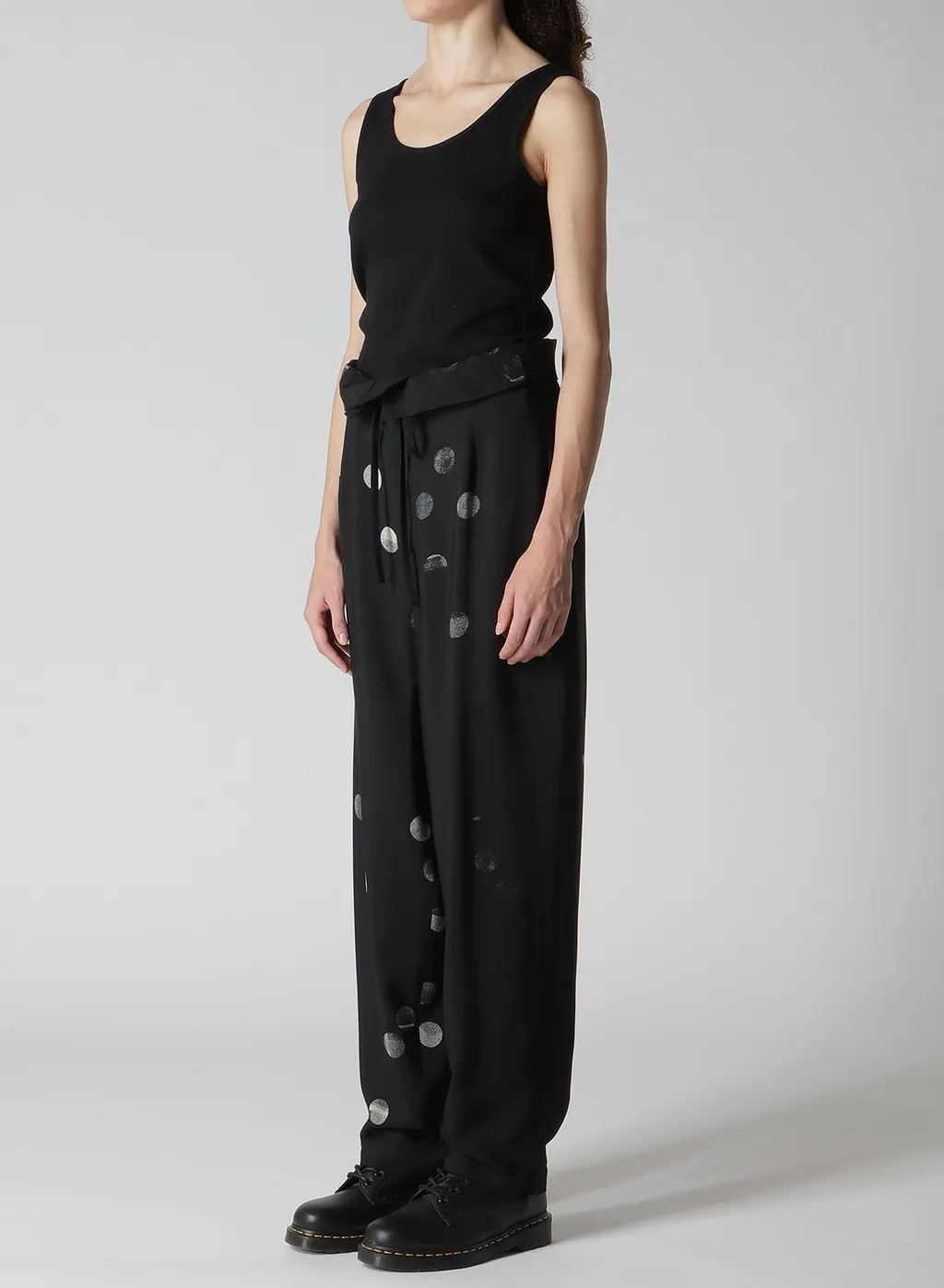 Cu/Ry Gabardine Dot Hight Waist Pants