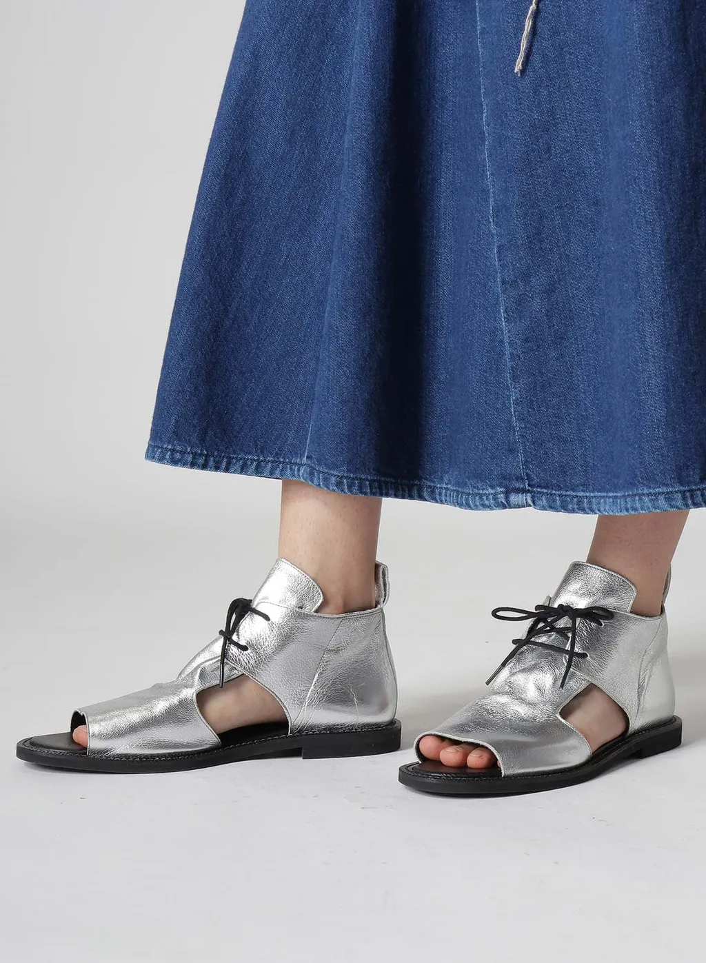 Soft Leather Drape Sandals