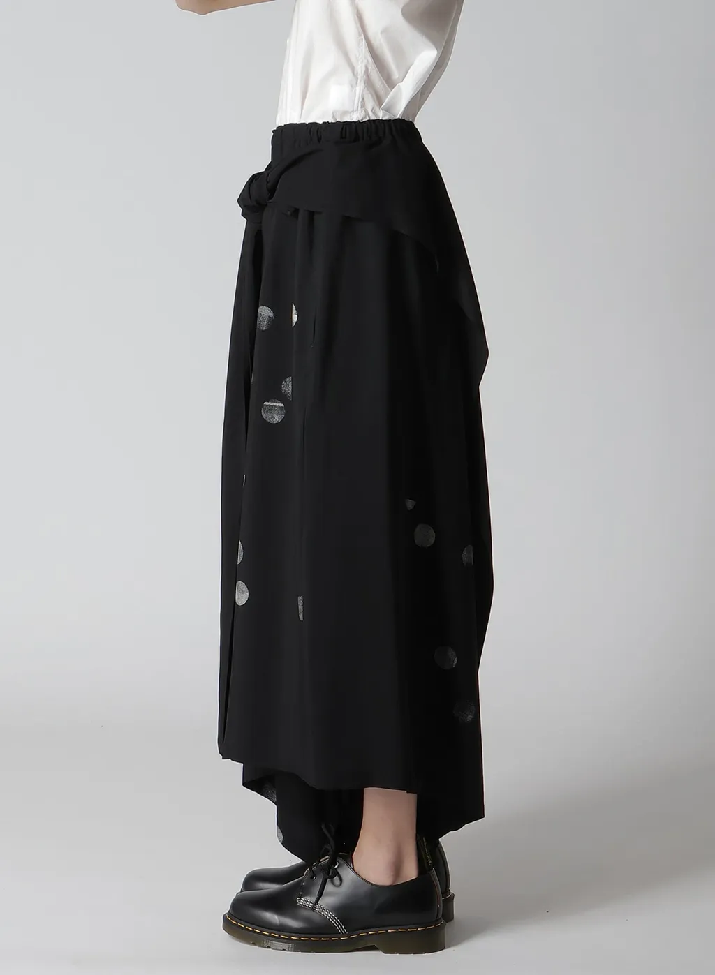 Cu/Ry Gabardine Dot Front Tied Pants