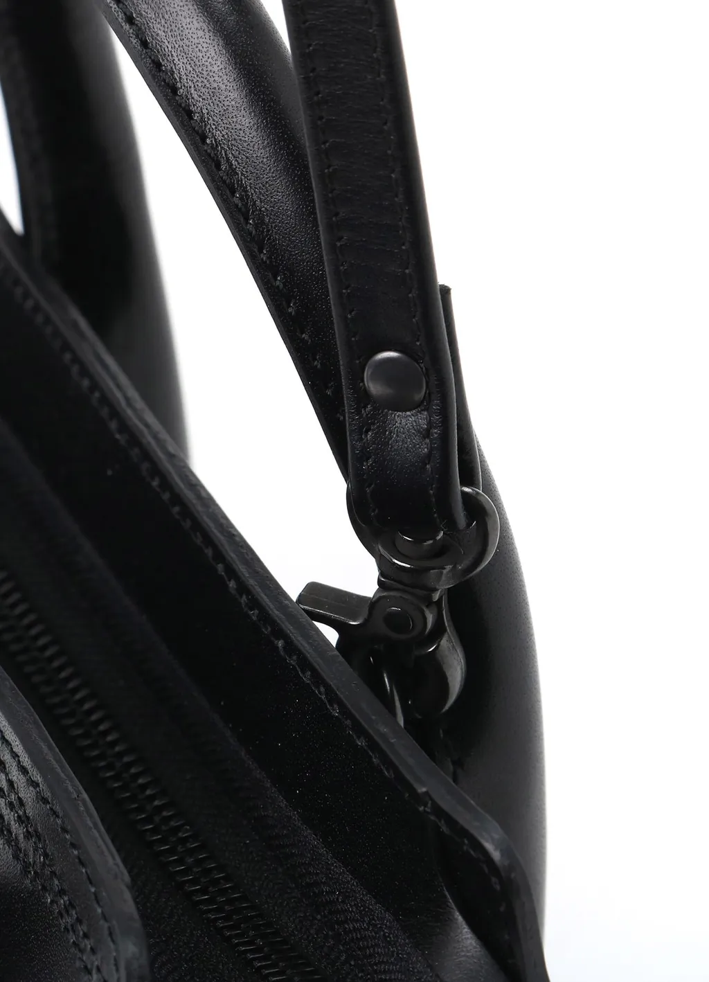 Semi-Gloss Leather Chopped Square Mini Bag