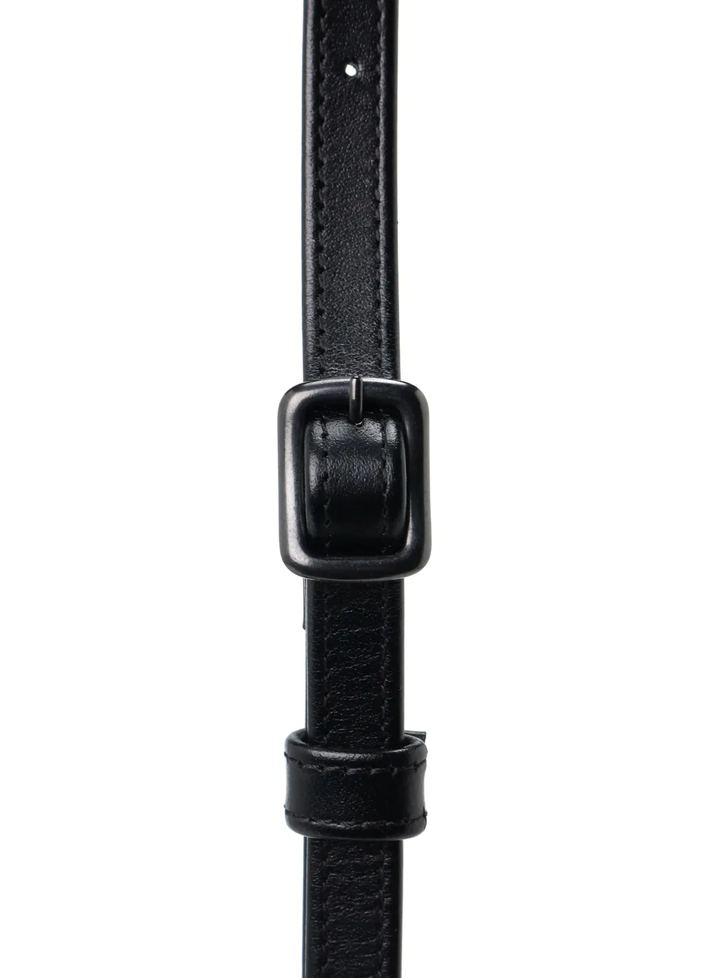 Semi-Gloss Leather Chopped Square Mini Bag