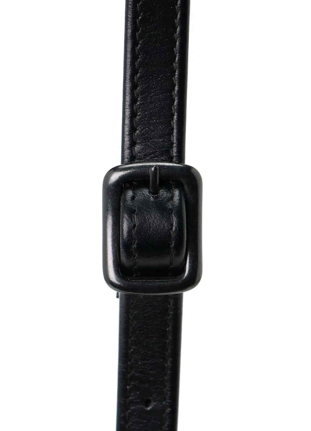 Semi-Gloss Leather Chopped Round Bag