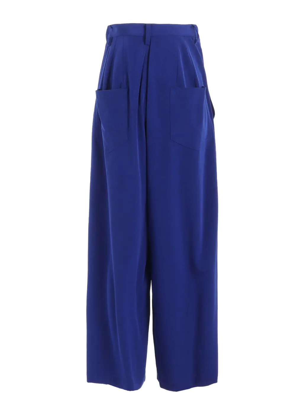 Crepe De Chine Doube Tucked Wide Pants