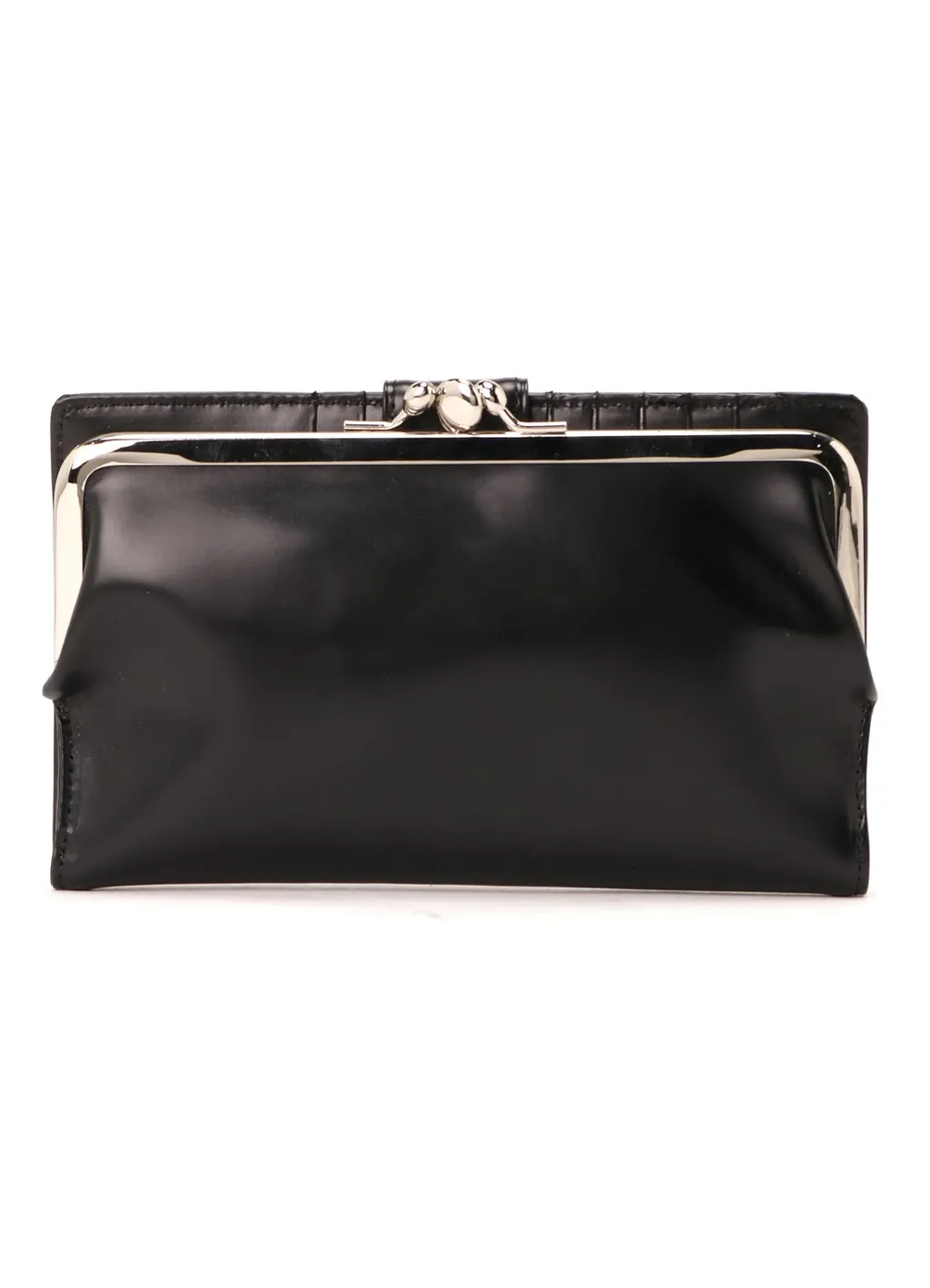 Glossy Smooth Leather Long Wallet