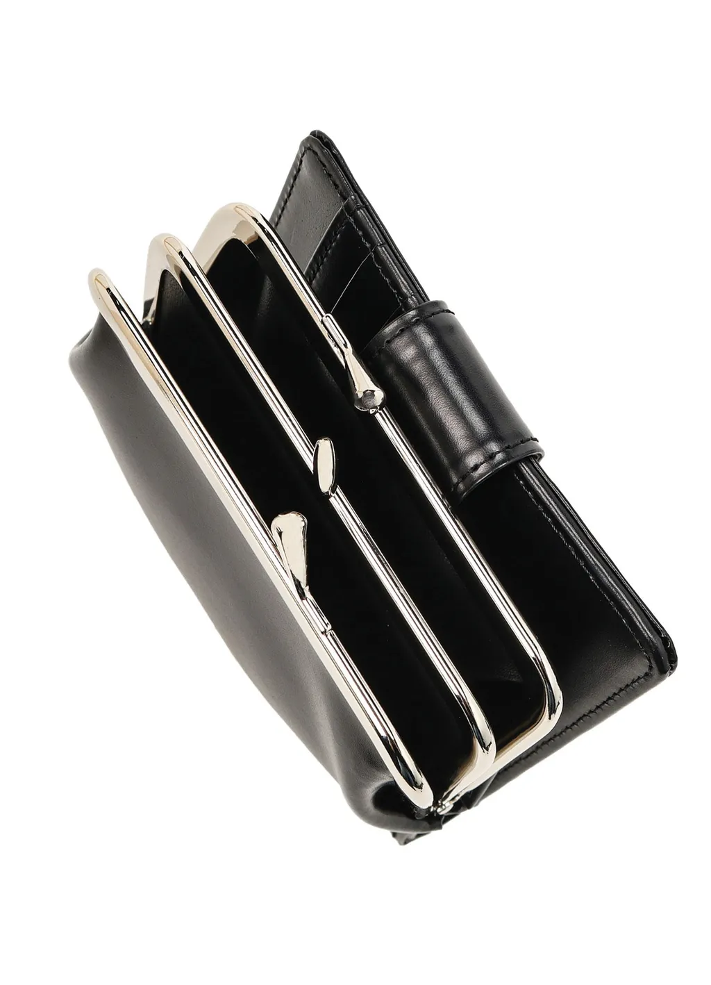 Glossy Smooth Leather Long Wallet