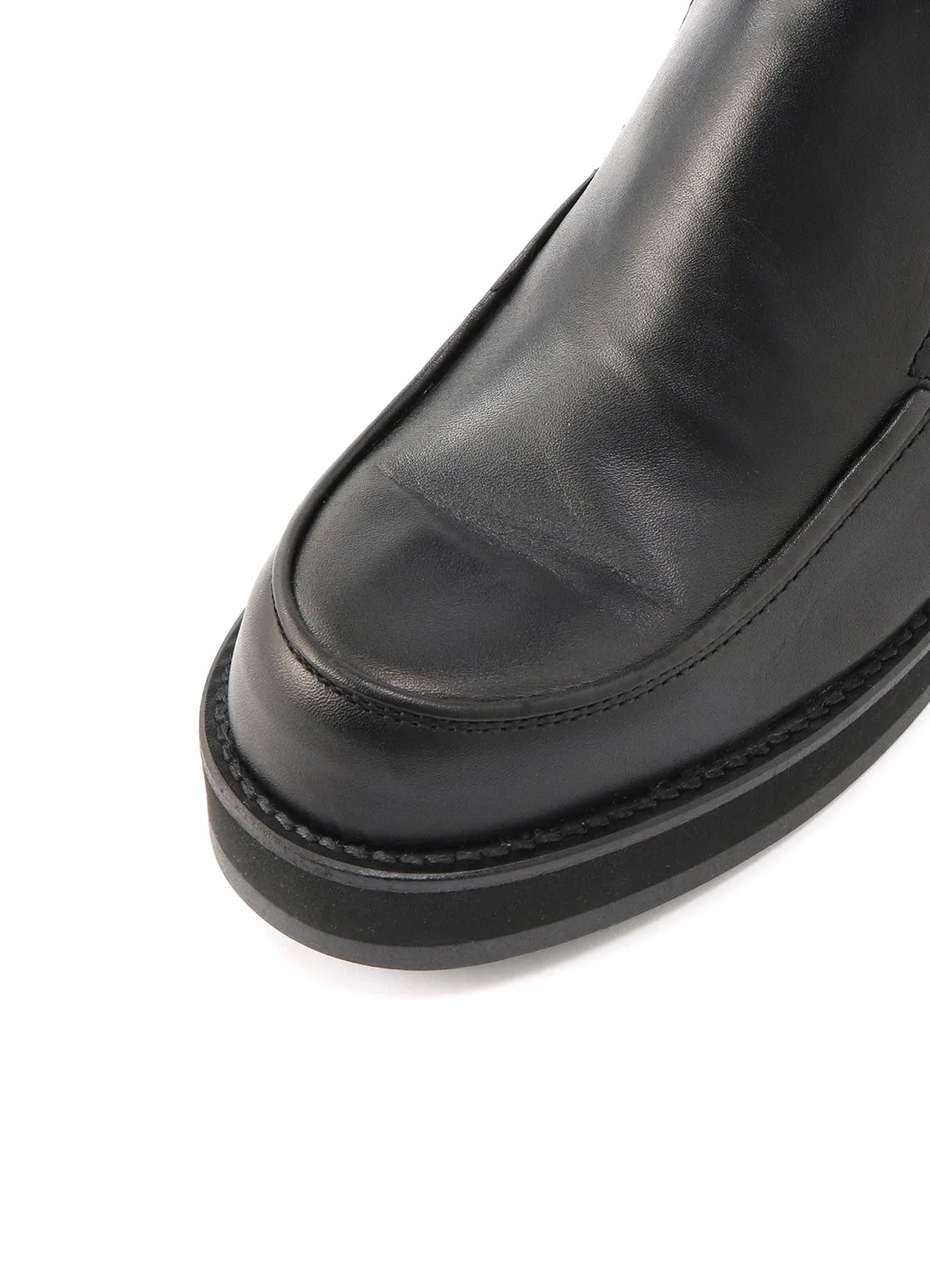 Soomth Leather Platform Slip-Ons