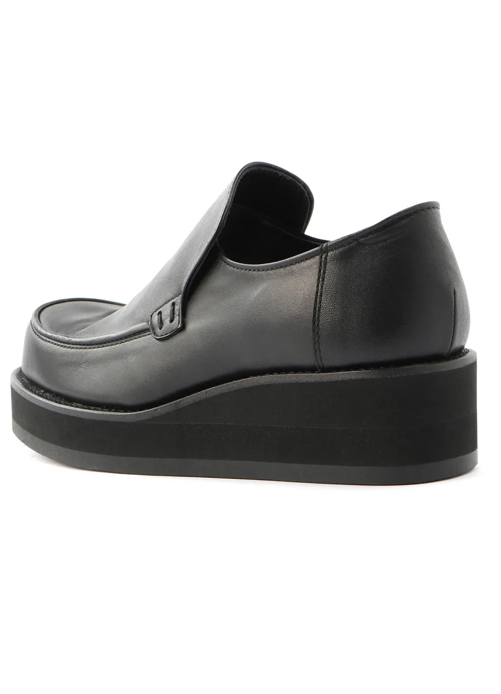 Soomth Leather Platform Slip-Ons