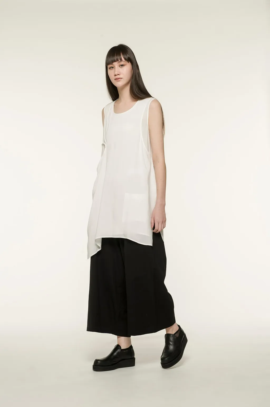Soomth Leather Platform Slip-Ons