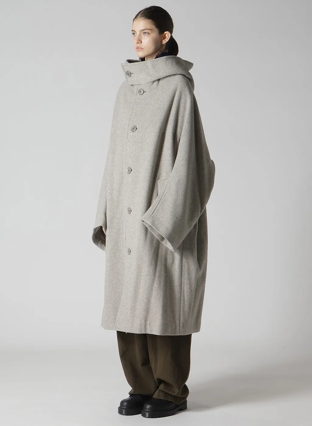 Airy Mosser Long Cape Coat