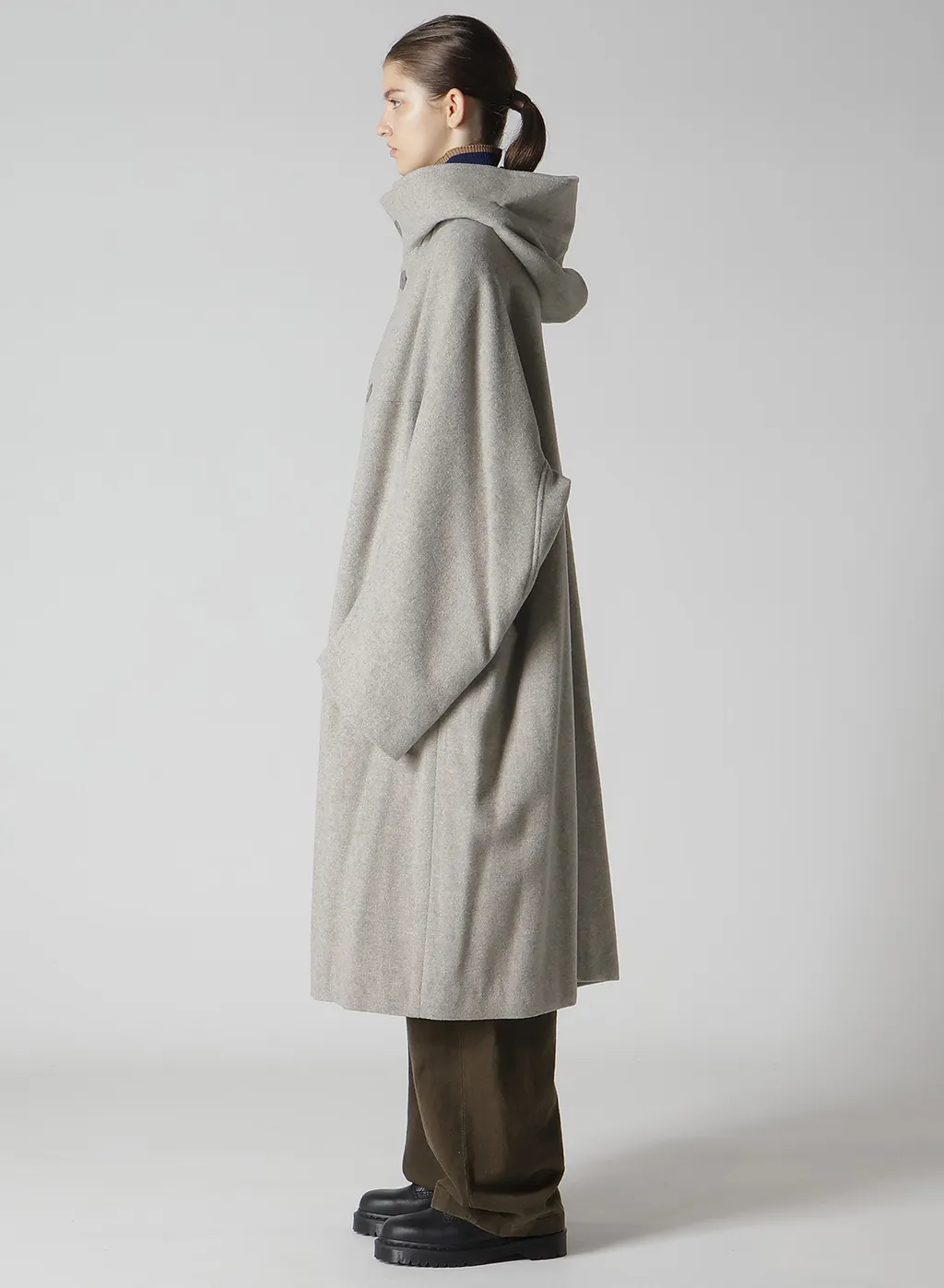 Airy Mosser Long Cape Coat