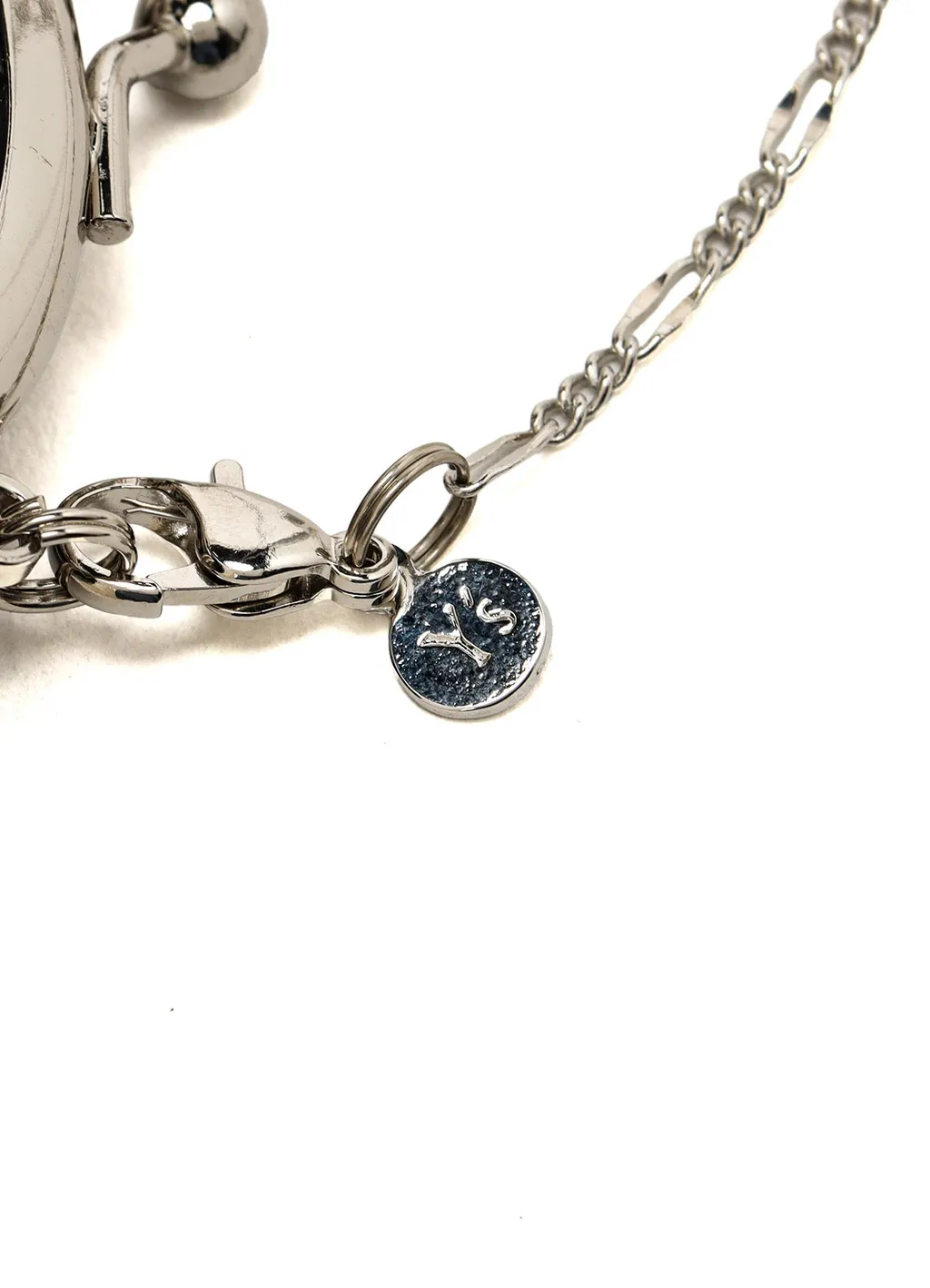 Semi-Gloss Smooth Leather Clasp Necklace S