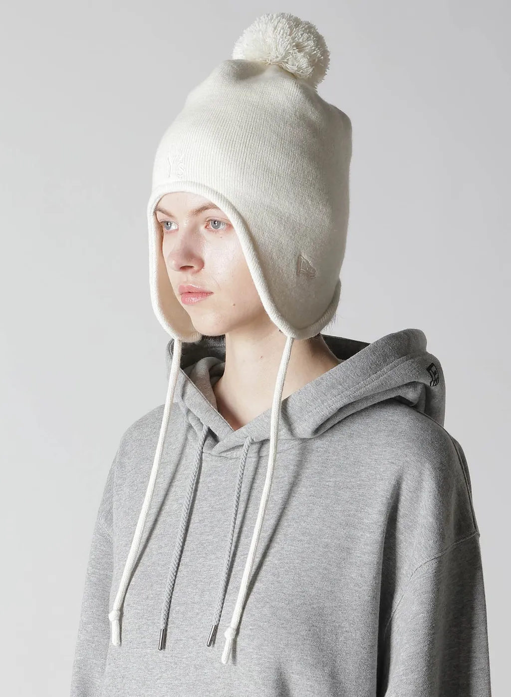Y's × New Era Ear Flap Pom-Pon Knit
