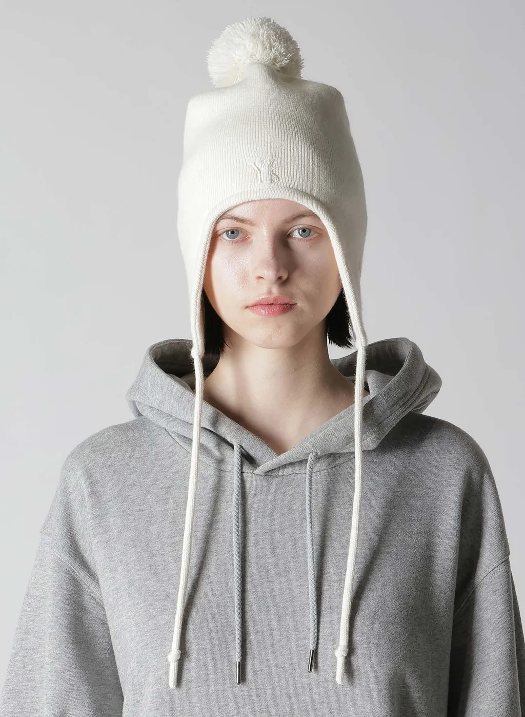 Y's × New Era Ear Flap Pom-Pon Knit