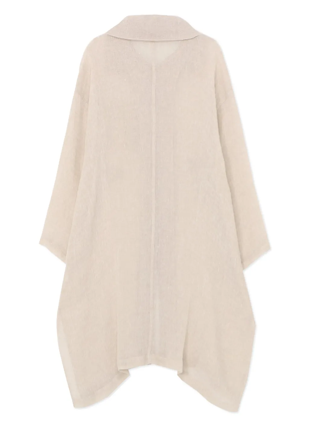 Leno Cloth Stand Collar Dress