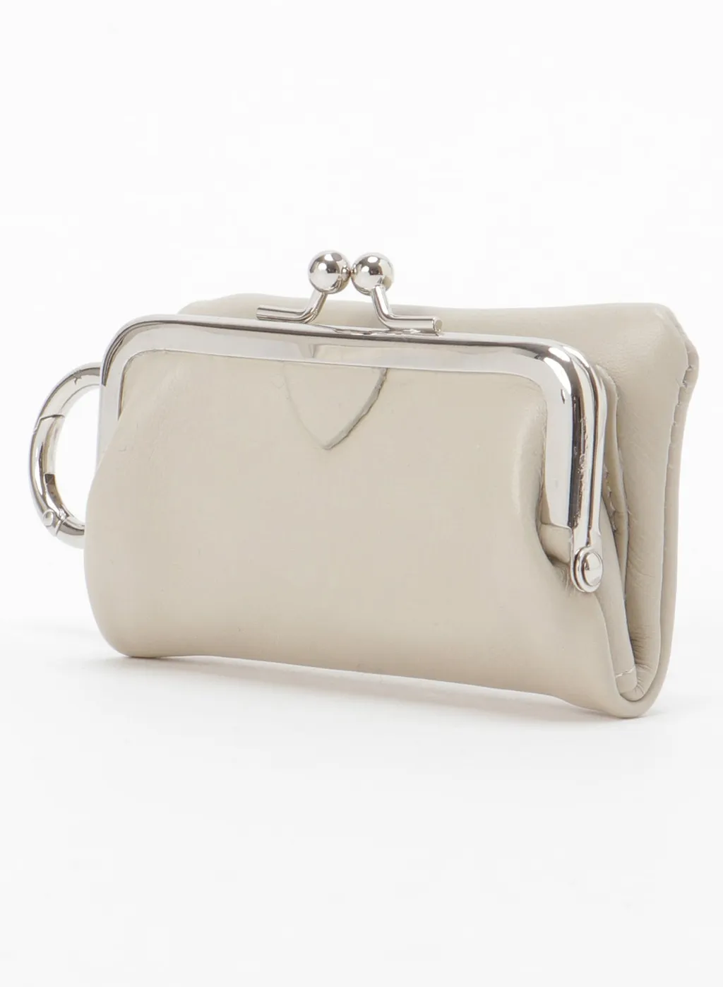 Metal Ring Detail Mini Clasp Purse