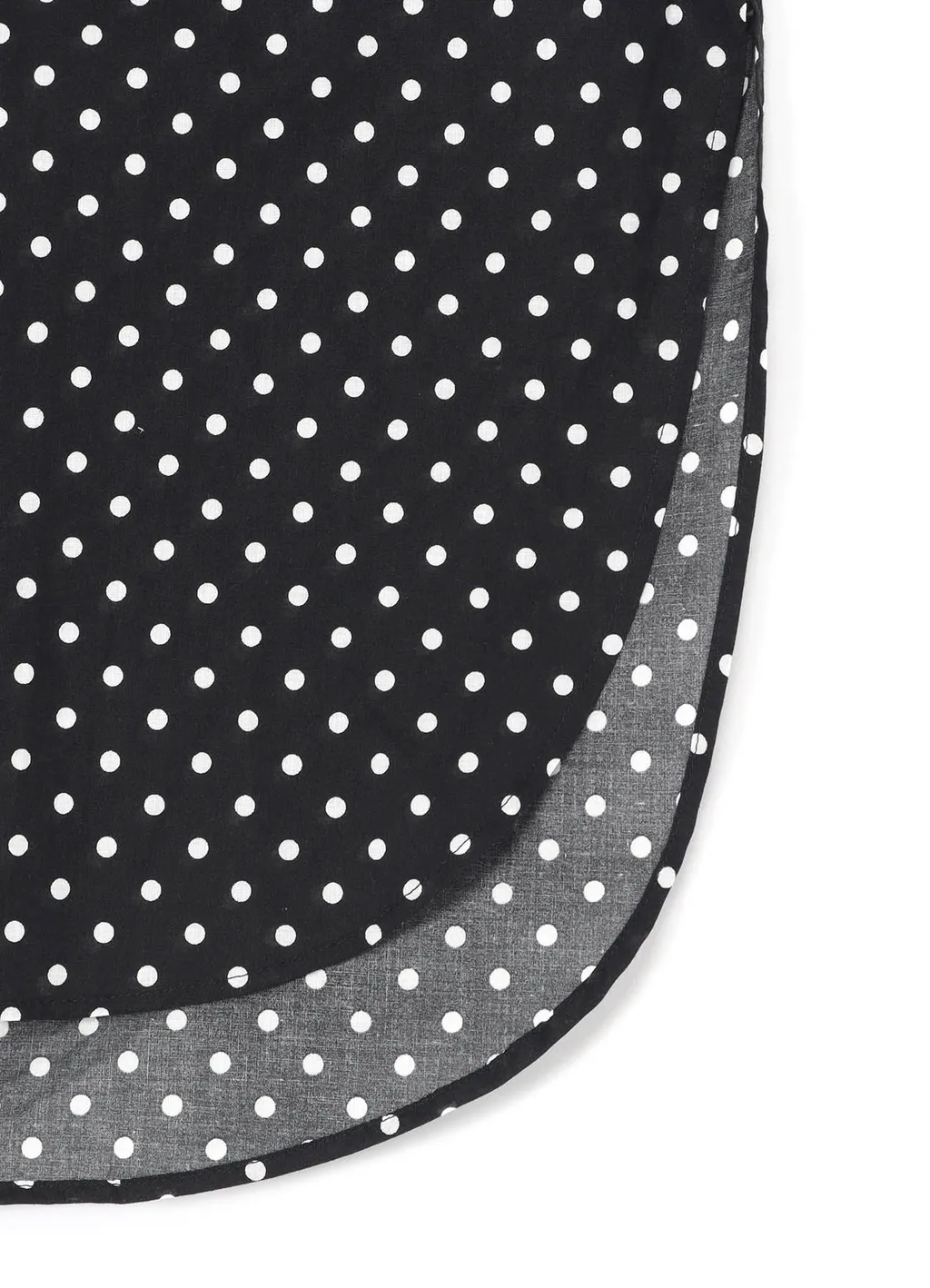 60/- Cotton Lawn Dot Print Square Collar Shirt