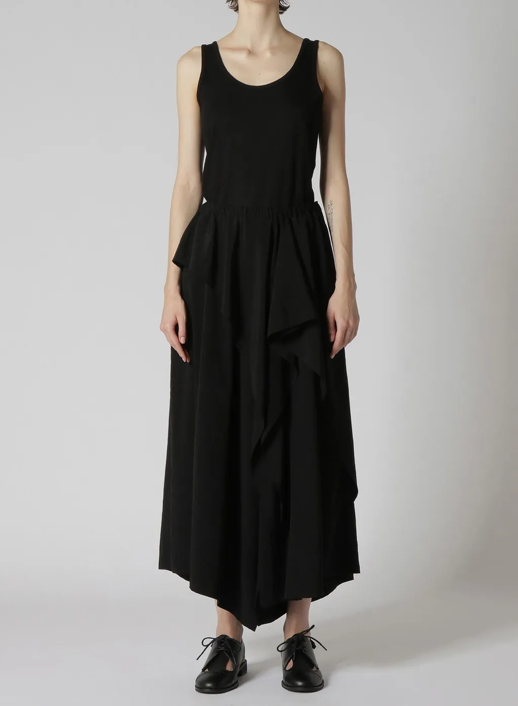 Crepe De Chine Ruffle Pants