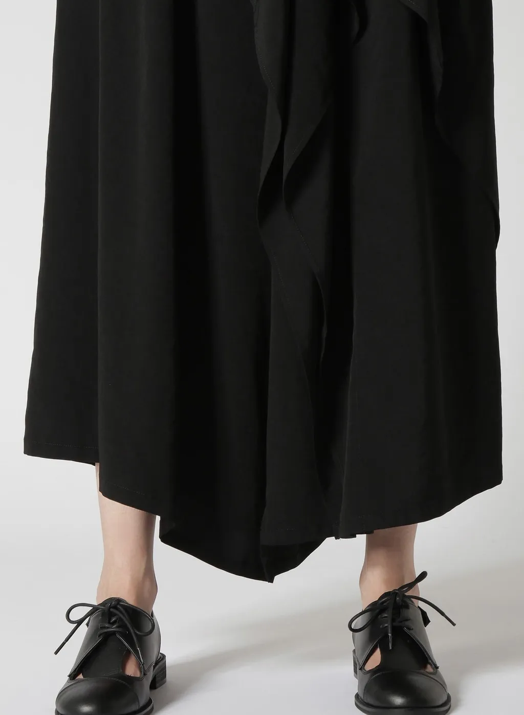 Crepe De Chine Ruffle Pants