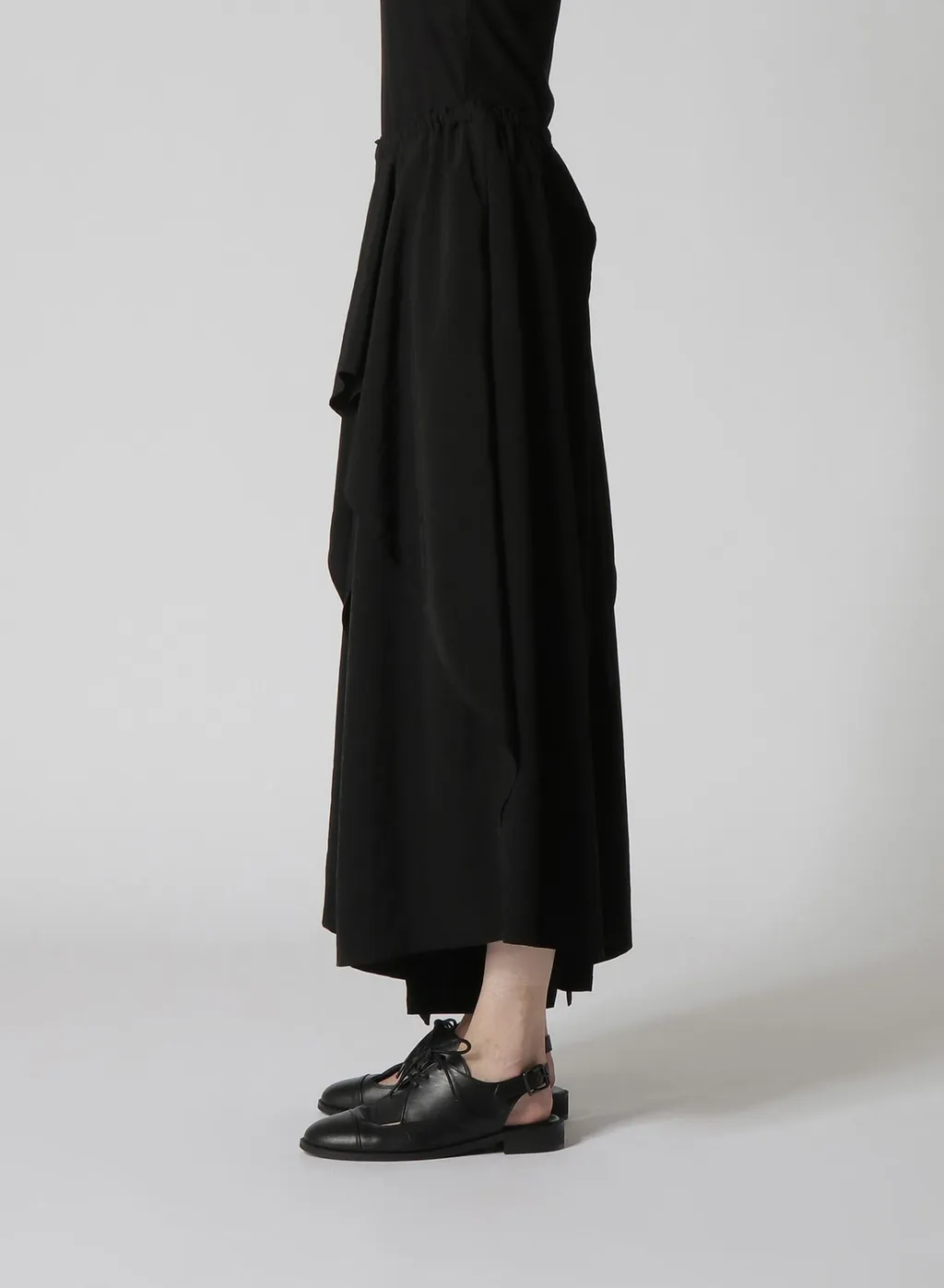 Crepe De Chine Ruffle Pants