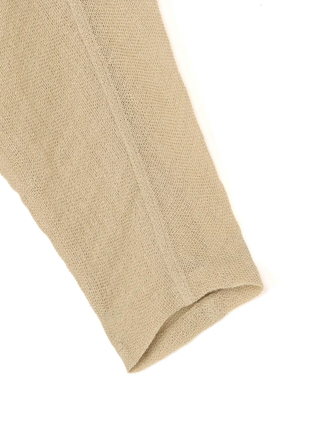 Leno Cloth Shawl Collar Long Cardigan