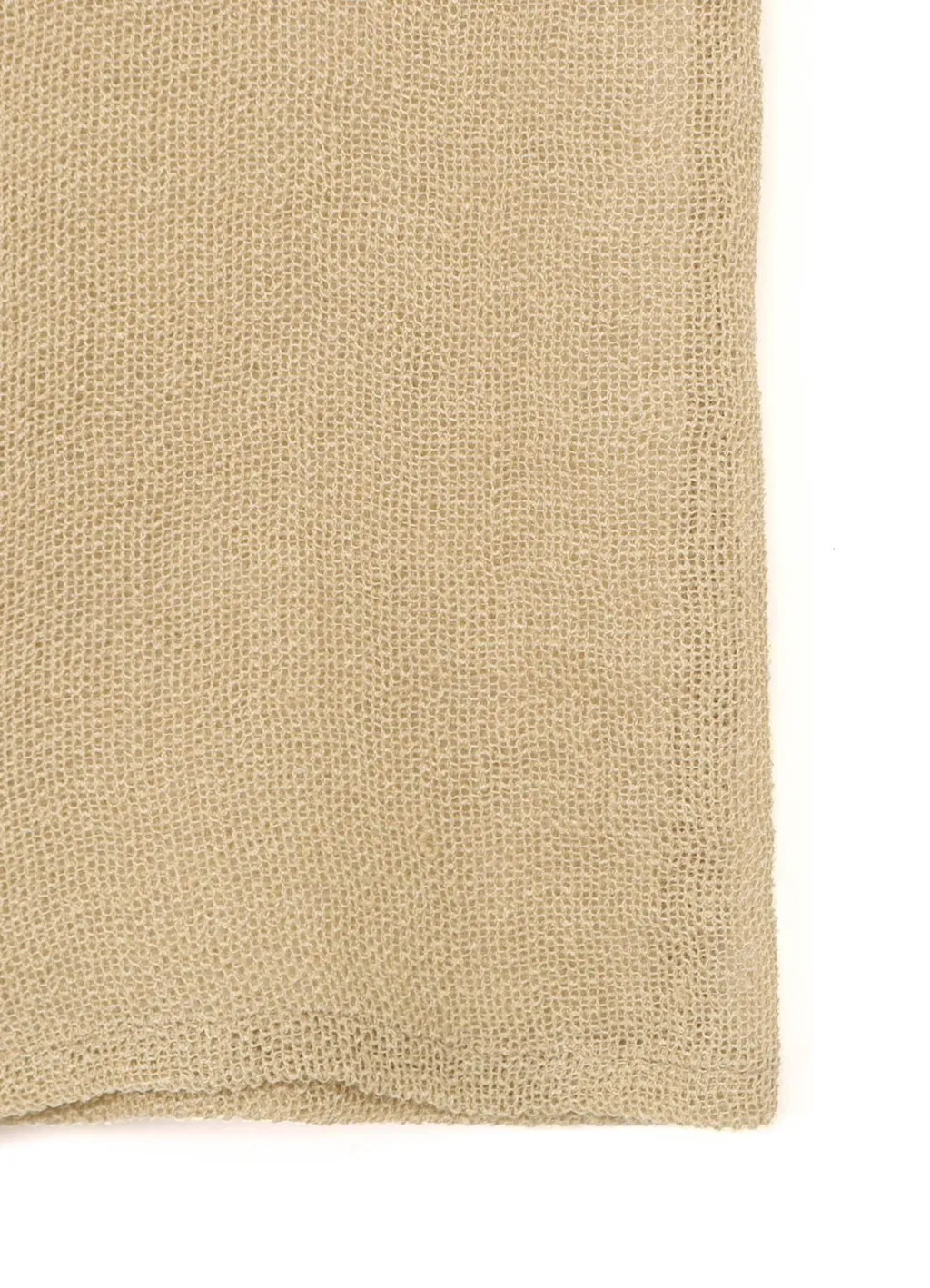 Leno Cloth Shawl Collar Long Cardigan