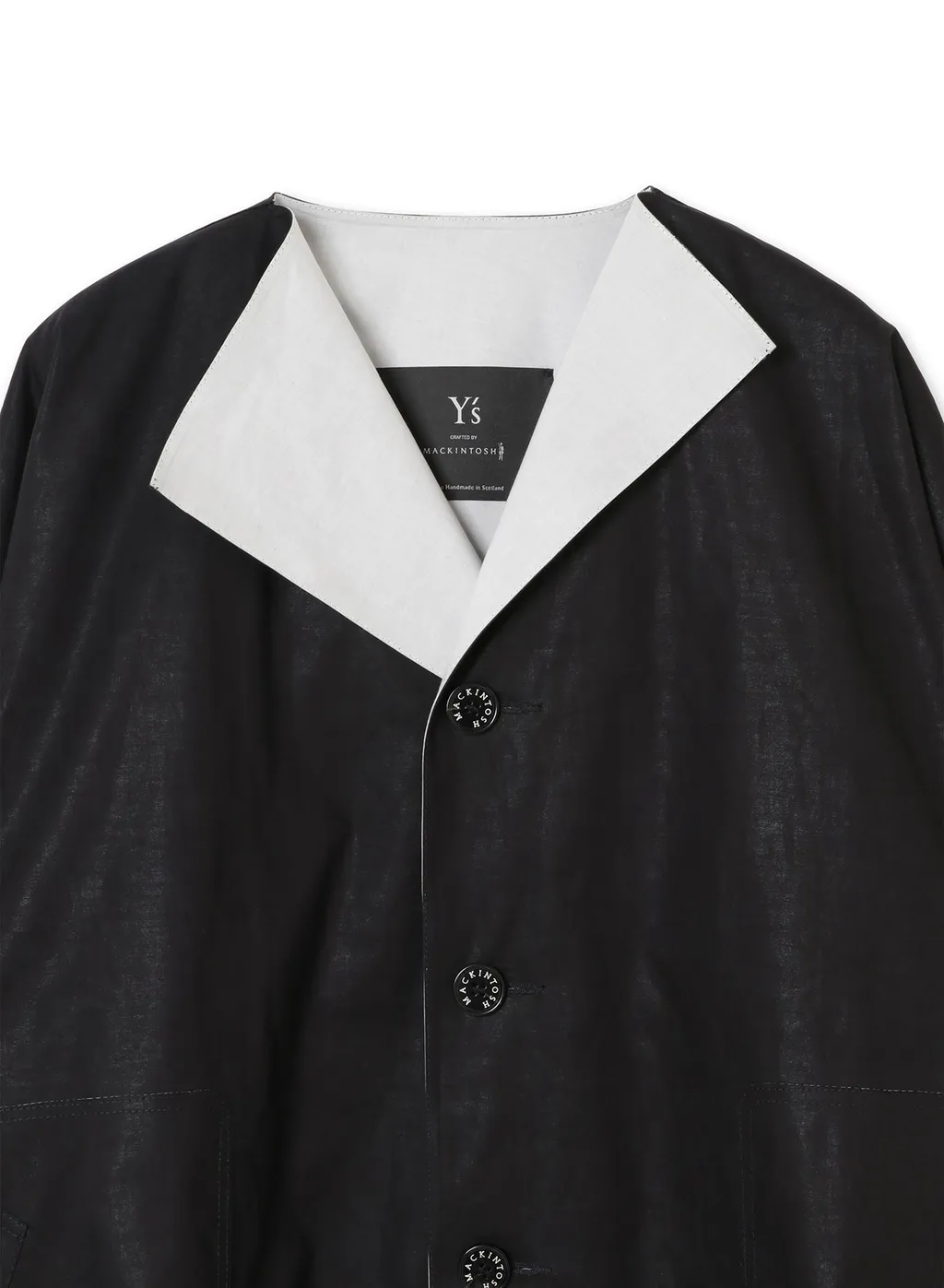 [Y's 1972 - Y’S Crafted By Mackintosh]No Collar Coat