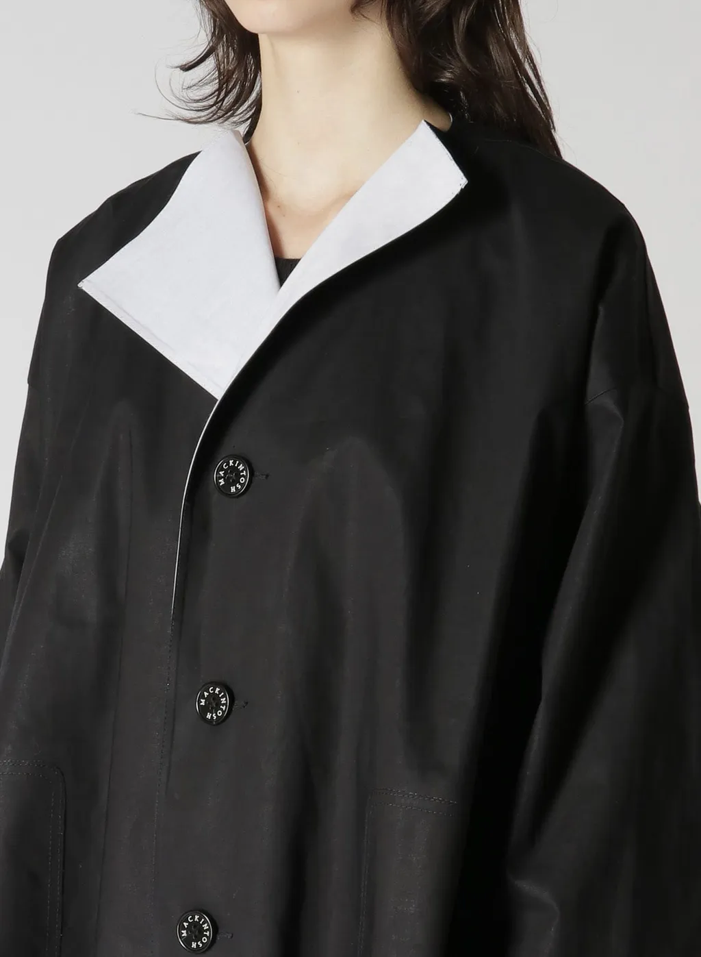 [Y's 1972 - Y’S Crafted By Mackintosh]No Collar Coat