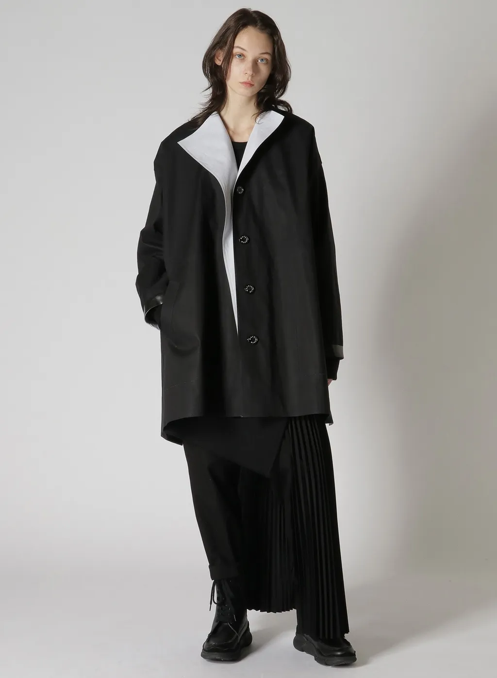 [Y's 1972 - Y’S Crafted By Mackintosh]No Collar Coat
